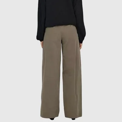 Pantalón ONLY Marrón Mujer 2