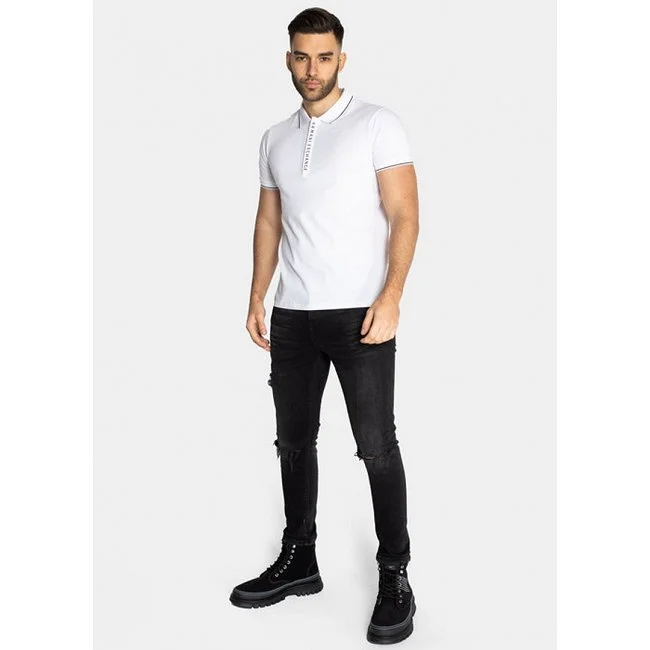 Polo Armani Exchange Blanco Hombre