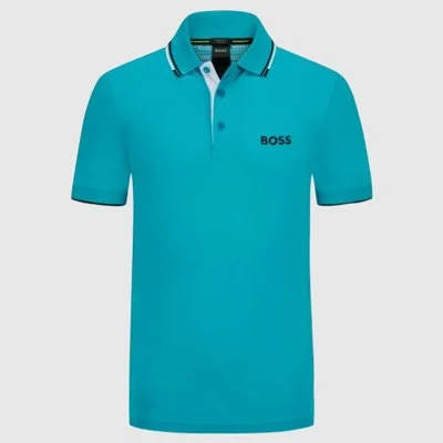 Polo Boss Turquesa Hombre...