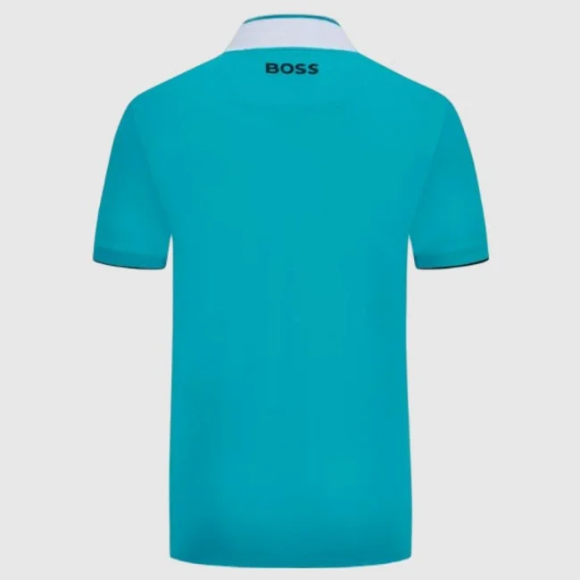Polo Boss Turquesa Hombre