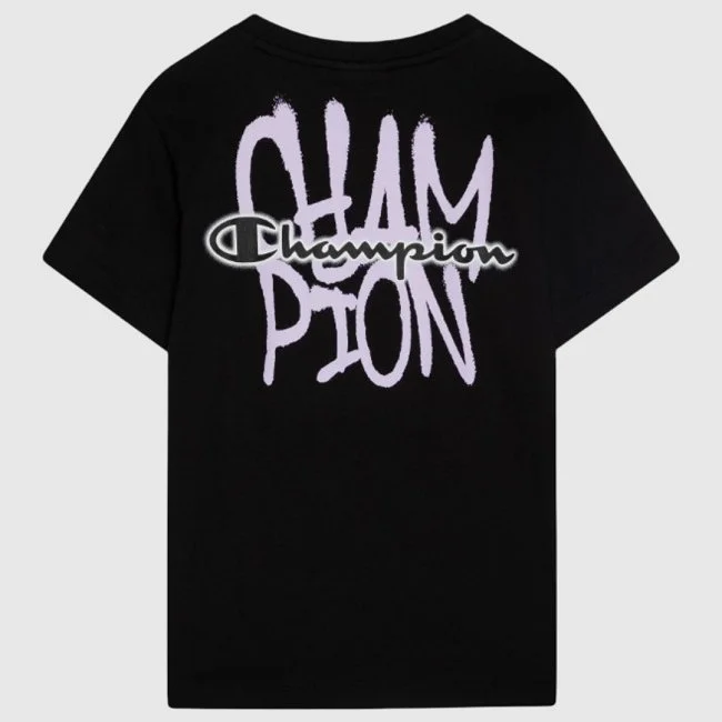 Camiseta Champion Negra Hombre