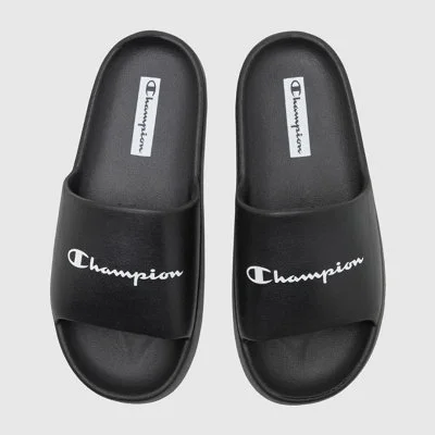 Chanclas Champion Negras Mujer 2
