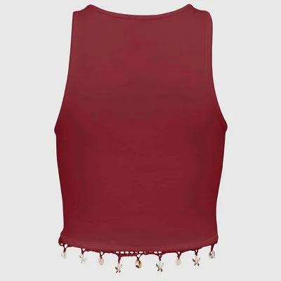 Camiseta ONLY Burdeos Mujer 2