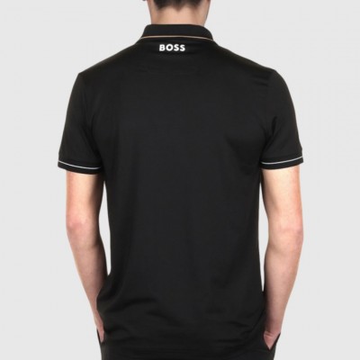 Polo Boss Negro Hombre Logo... 2