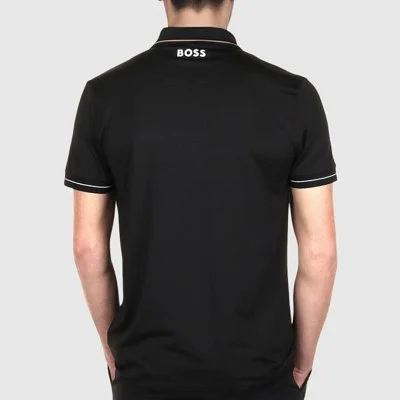 Polo Boss Negro Hombre Logo... 2
