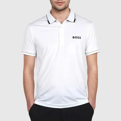 Polo Boss Blanco Hombre...