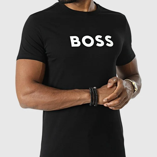 Camiseta Boss Negra Hombre