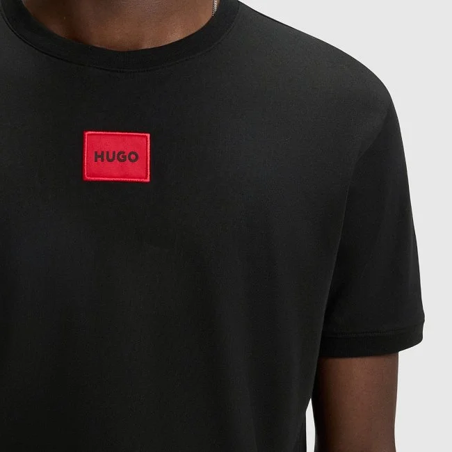 Camiseta Hugo Negra Hombre