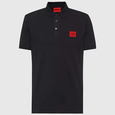 Polo Hugo Negro Hombre
