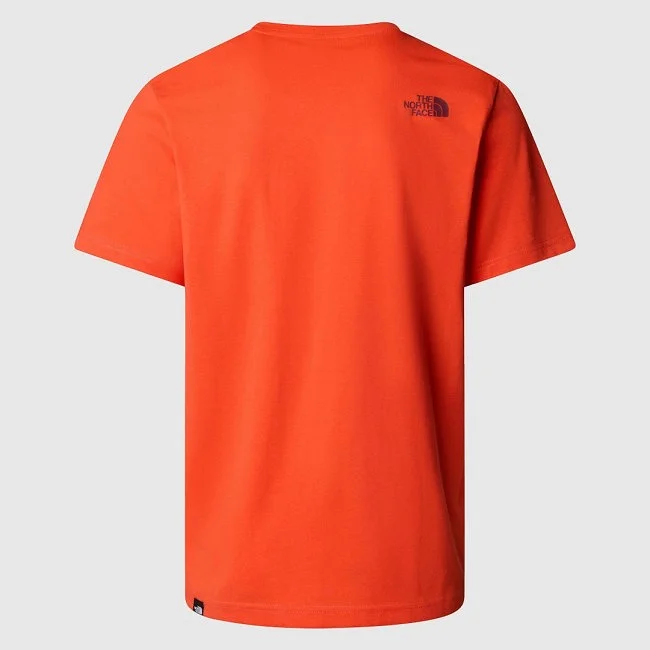 Camiseta The North Face Naranja Hombre