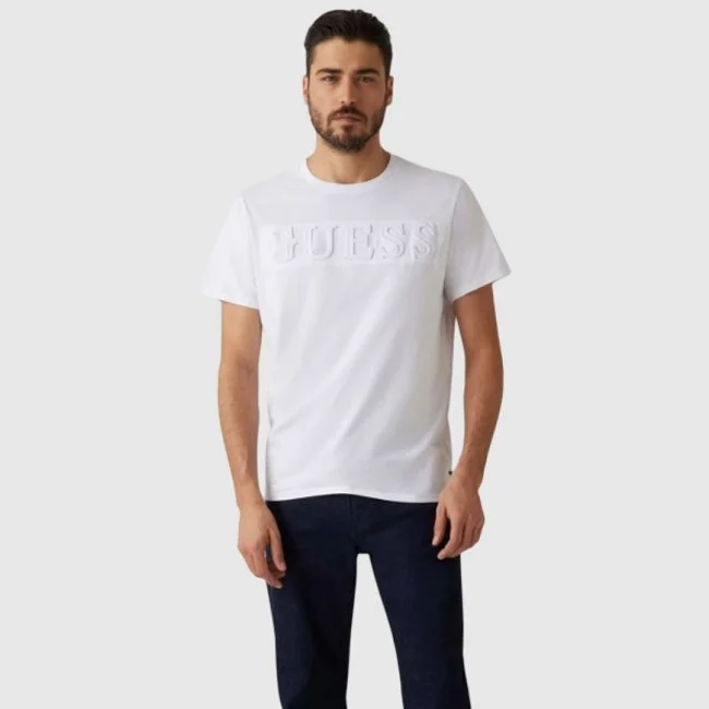 Camiseta Guess Blanca Hombre