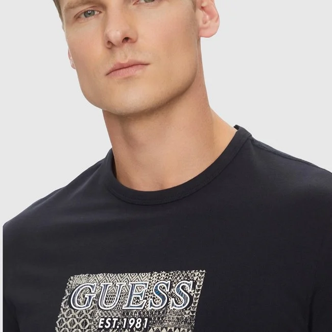 Camiseta Guess Negra Hombre Camiseta Guess Negra Hombre