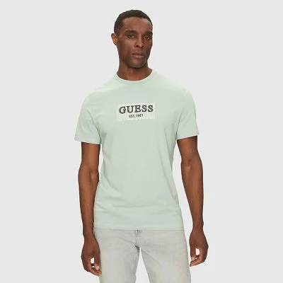 Camiseta Guess Verde Hombre
