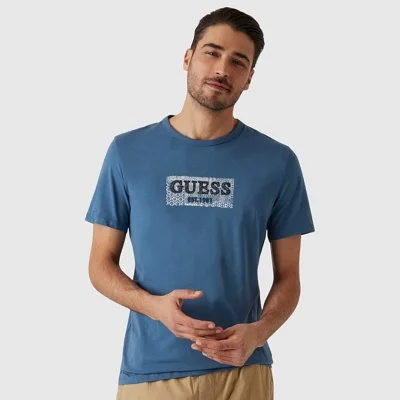 Camiseta Guess Azul Hombre