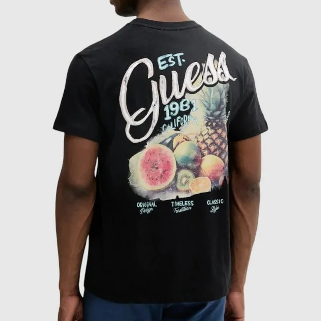 Camiseta Guess Negra Hombre