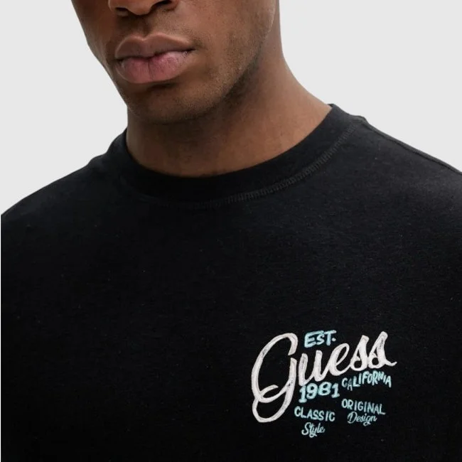Camiseta Guess Negra Hombre