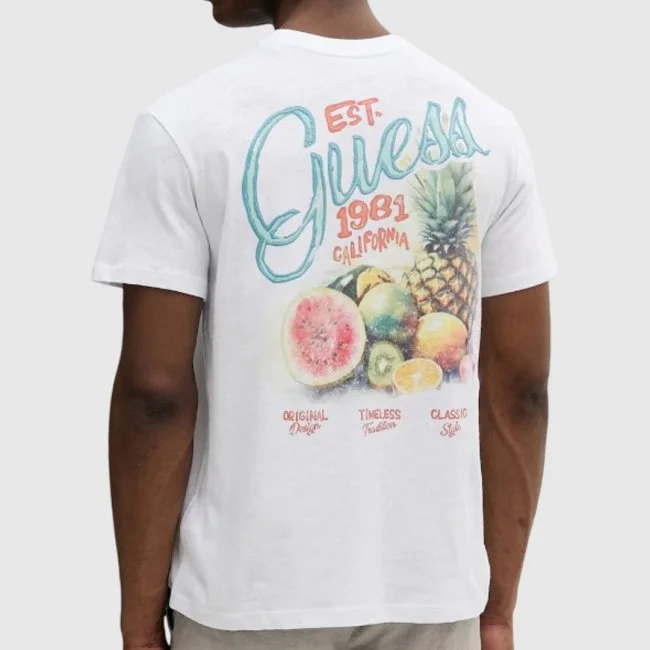 Camiseta Guess Blanca Hombre