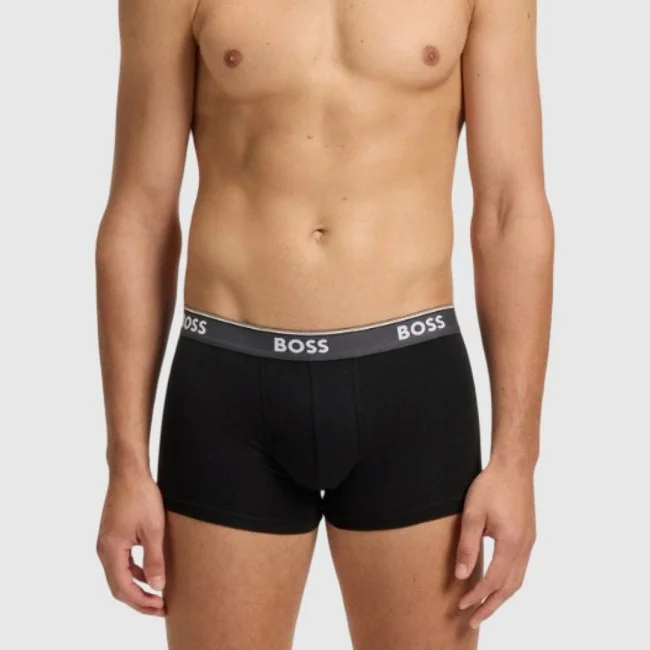 Pack de 3 Calzoncillos Boss Grises y...