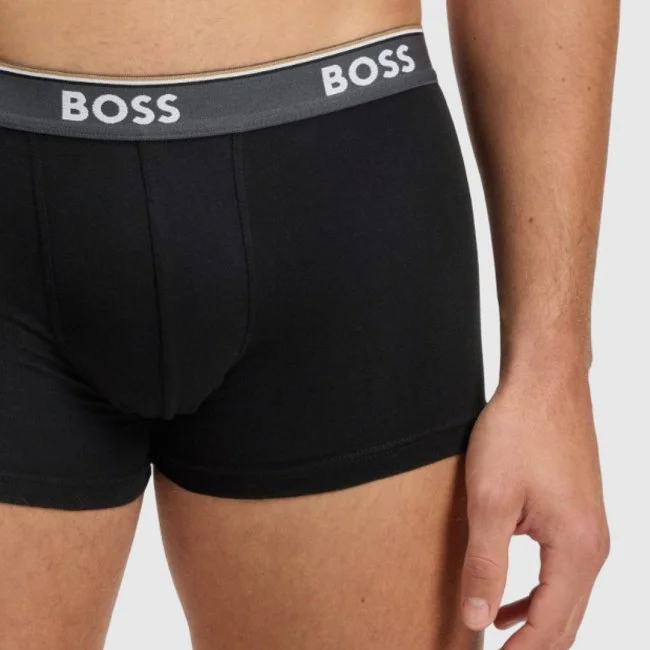 Pack de 3 Calzoncillos Boss Grises y...