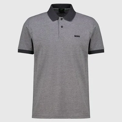 Polo Boss Gris Oscuro Hombre