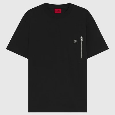 Camiseta Hugo Negra Hombre