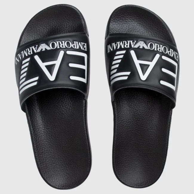 Chanclas Armani Negras y Blancas Hombre