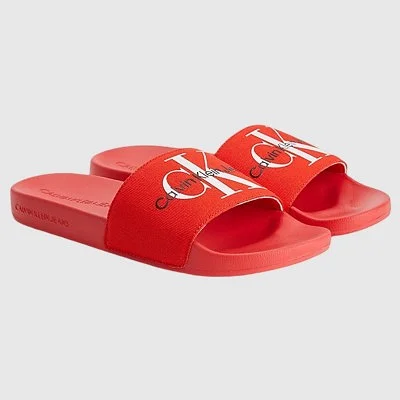 Chanclas Calvin Klein Rojas...