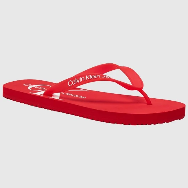 Chanclas Calvin Klein Rojas Hombre
