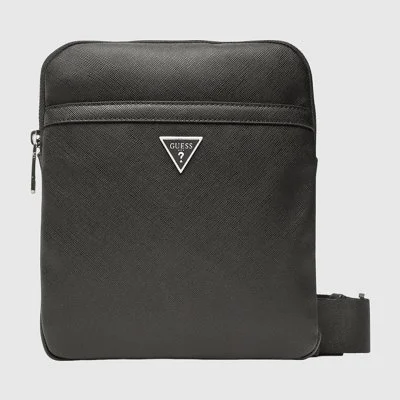 Bandolera Guess Negra Hombre