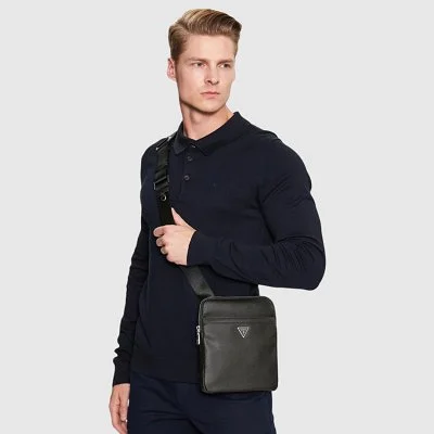 Bandolera Guess Negra Hombre 2