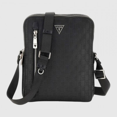 Bandolera Guess Negra Hombre