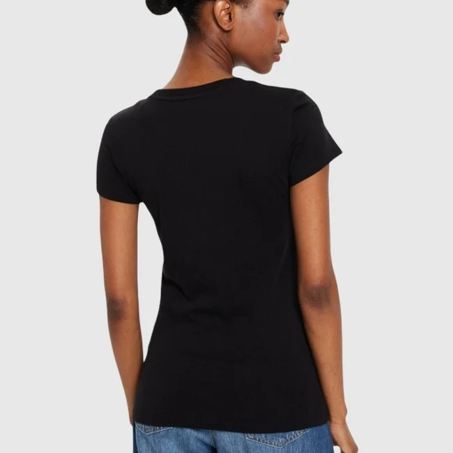 Camiseta Armani Exchange Negra Mujer