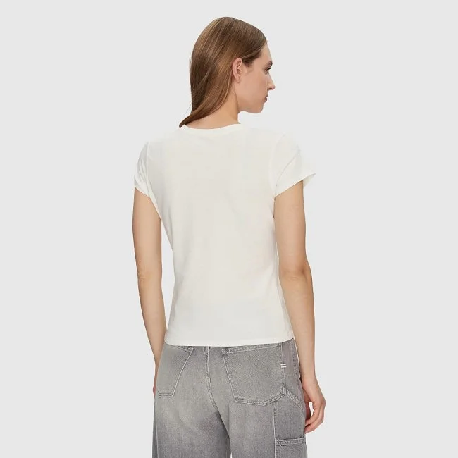 Camiseta Guess Marfil Mujer