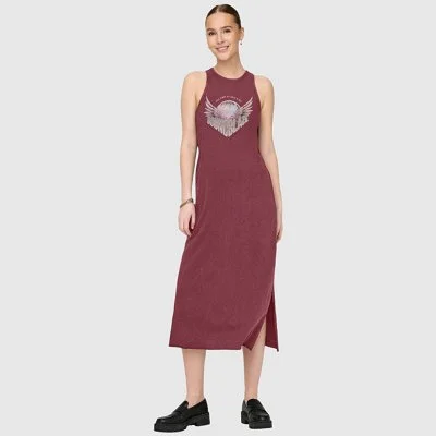 Vestido ONLY Burdeos Mujer...