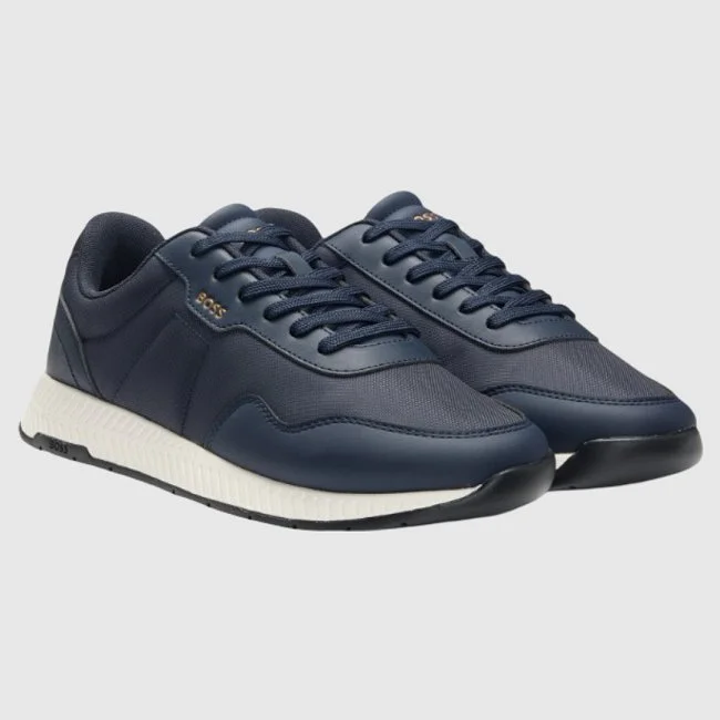 Zapatillas Boss Azul Marino y Blanco...