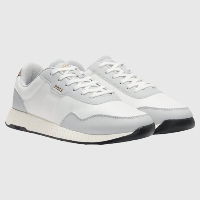 Zapatillas Boss Blancas y Grises Hombre