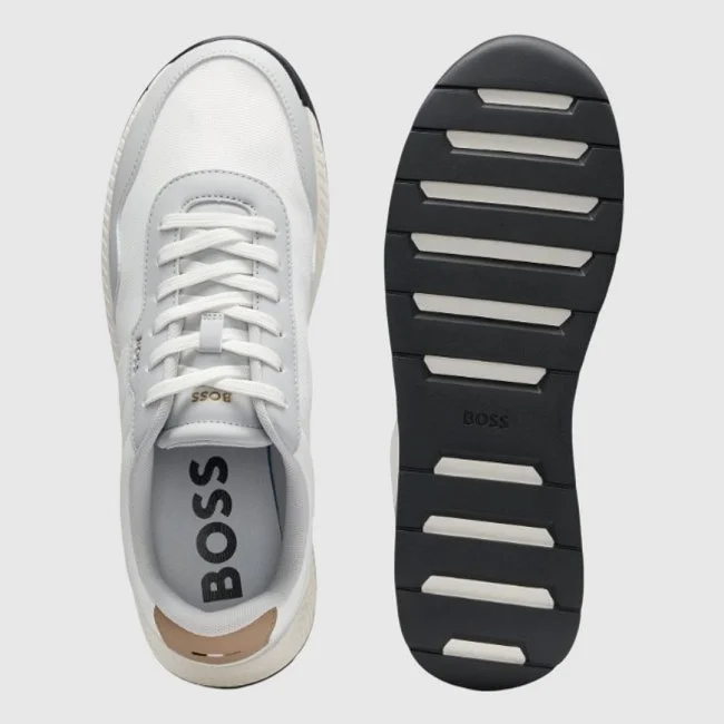 Zapatillas Boss Blancas y Grises Hombre