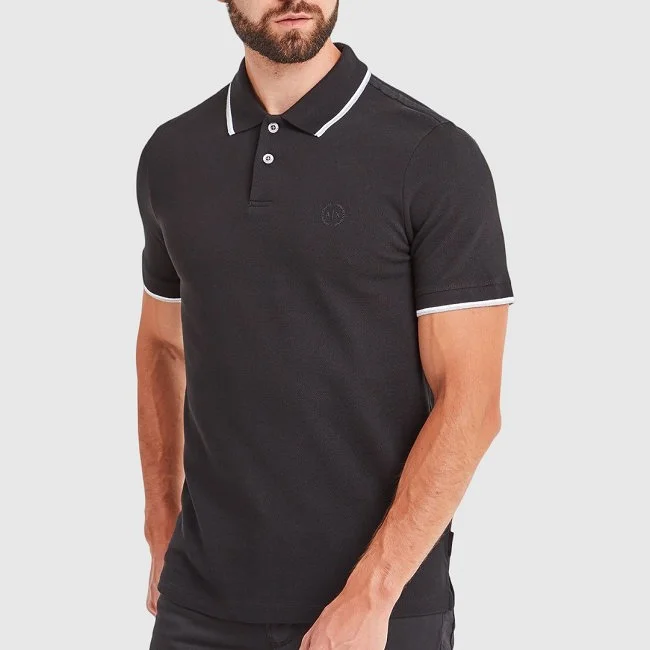 Polo Armani Exchange Negro Hombre