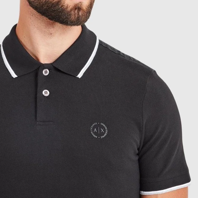 Polo Armani Exchange Negro Hombre