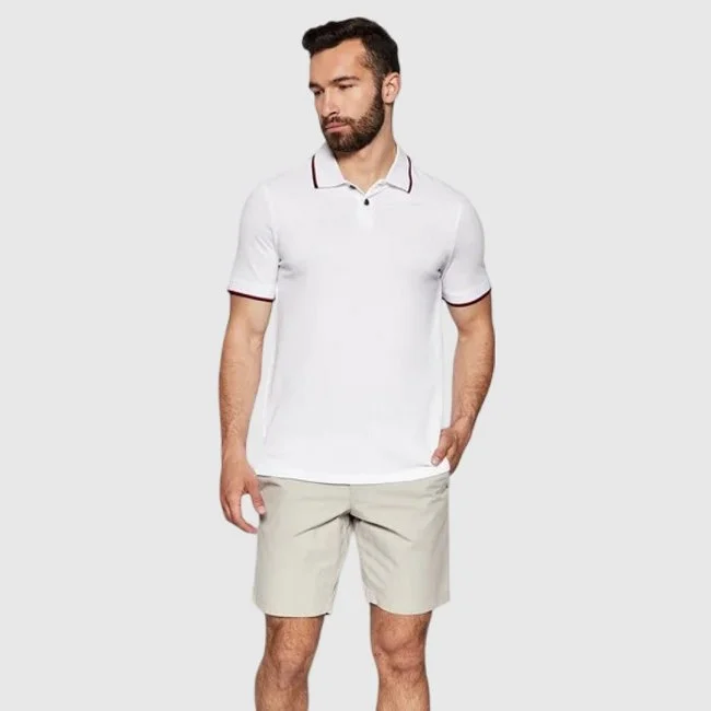 Polo Armani Exchange Blanco Hombre