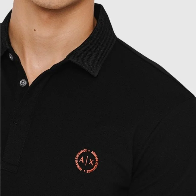 Polo Armani Exchange Negro Hombre