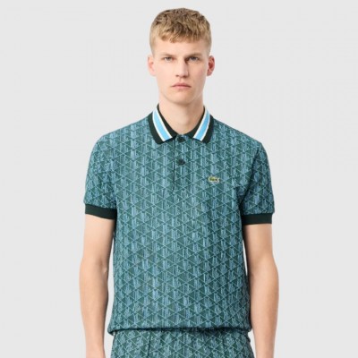 Polo Lacoste Azul Verdoso...