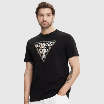 Camiseta Guess Negra Hombre...