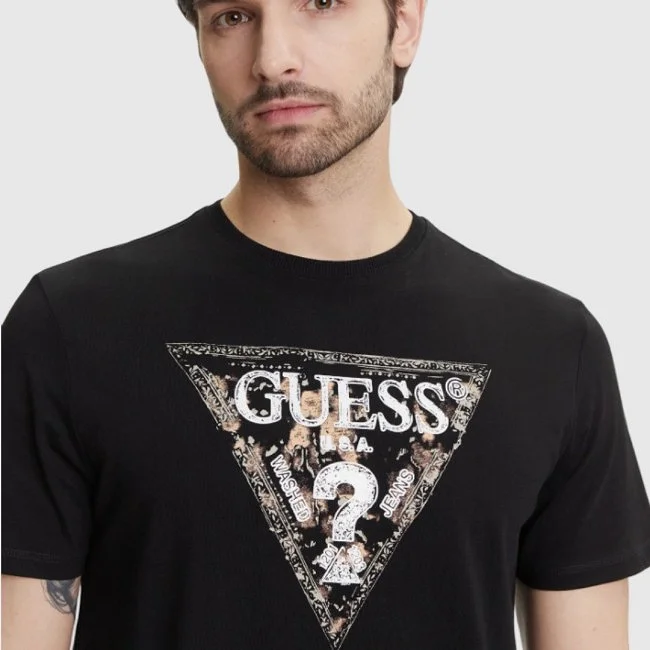 Camiseta Guess Negra Hombre