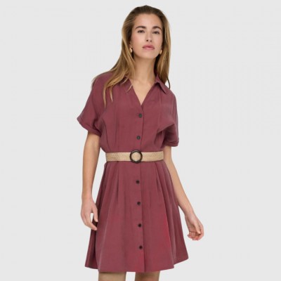 Vestido ONLY Burdeos Mujer...