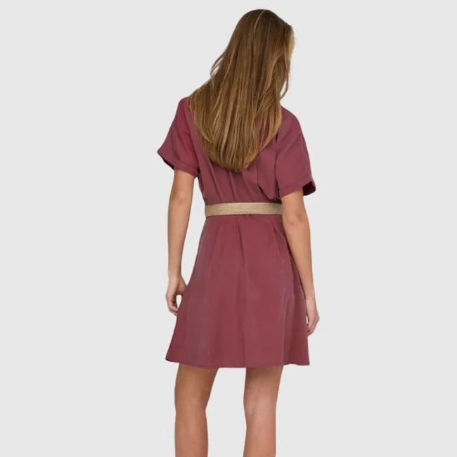Vestido ONLY Burdeos Mujer