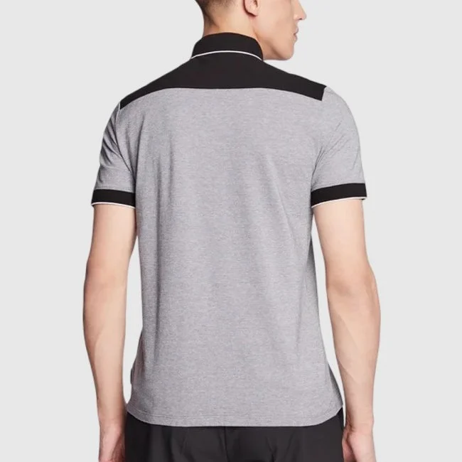 Polo Armani Exchange Gris y Negro Hombre