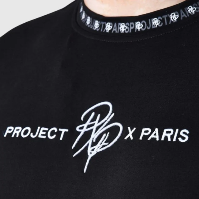 Camiseta Project x Paris Negra Hombre