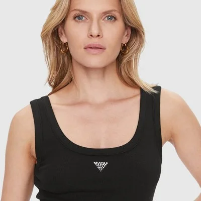 Camiseta Guess Negra Mujer 2