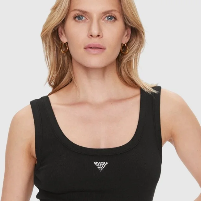 Camiseta Guess Negra Mujer